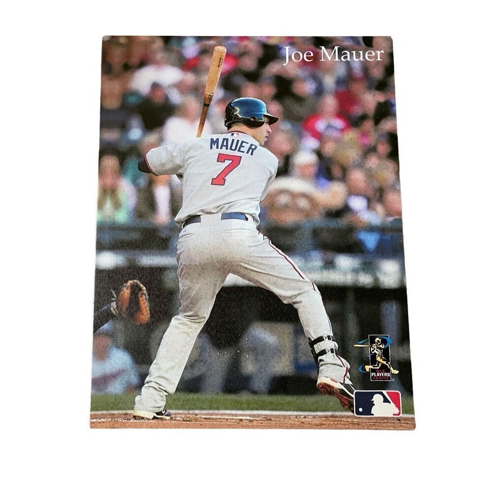 Joe Mauer Minnesota Twins Baseball Canvas Wall Art Portrait Sports Mn